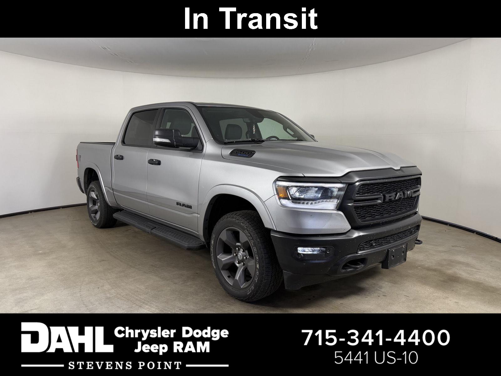 Billet Silver Metallic Clearcoat 2021 RAM 1500 Pickup Truck Four-Wheel Drive 8-Speed Automatic