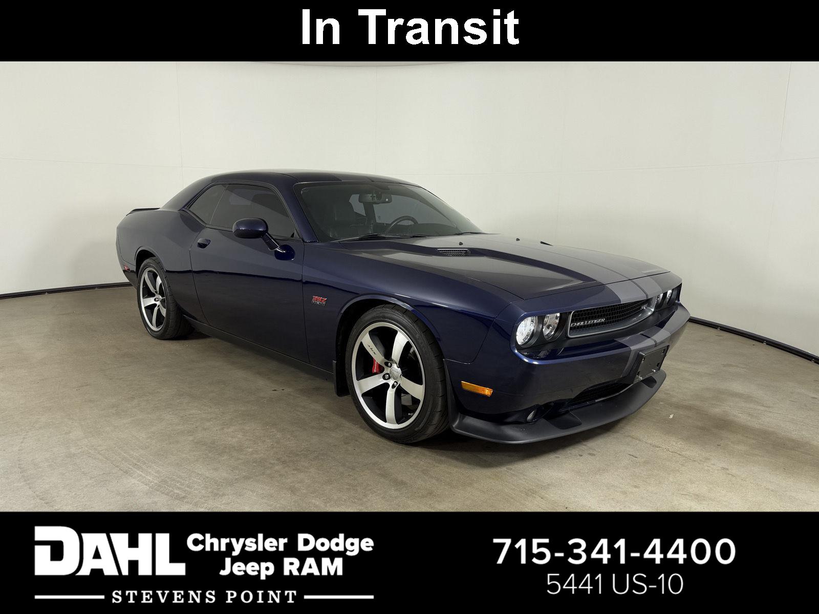 Jazz Blue Pearlcoat 2013 Dodge Challenger Coupe Rear-Wheel Drive 6-Speed Manual
