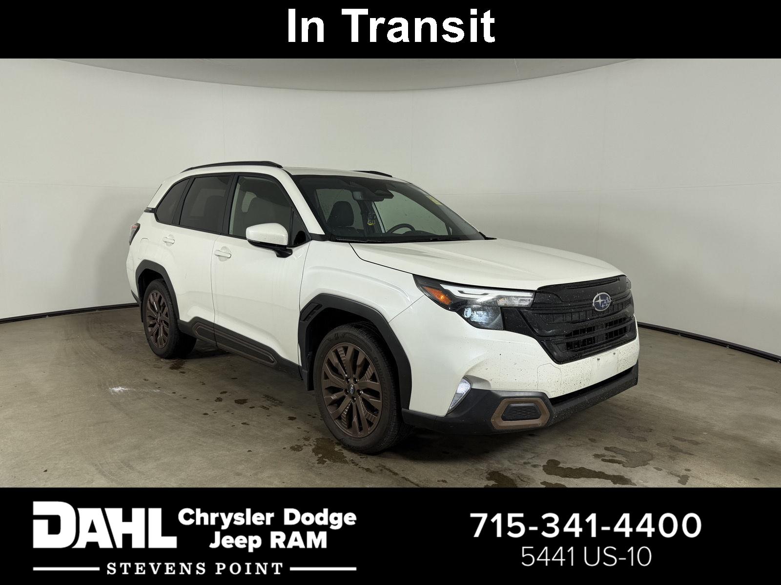 Crystal White Pearl 2025 Subaru Forester SUV / Crossover All-Wheel Drive Continuously Variable Transmission