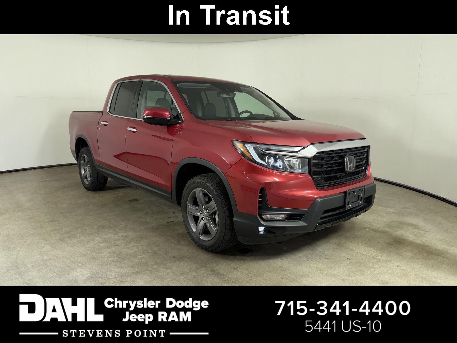 Radiant Red Metallic II 2023 Honda Ridgeline Pickup Truck All-Wheel Drive Automatic