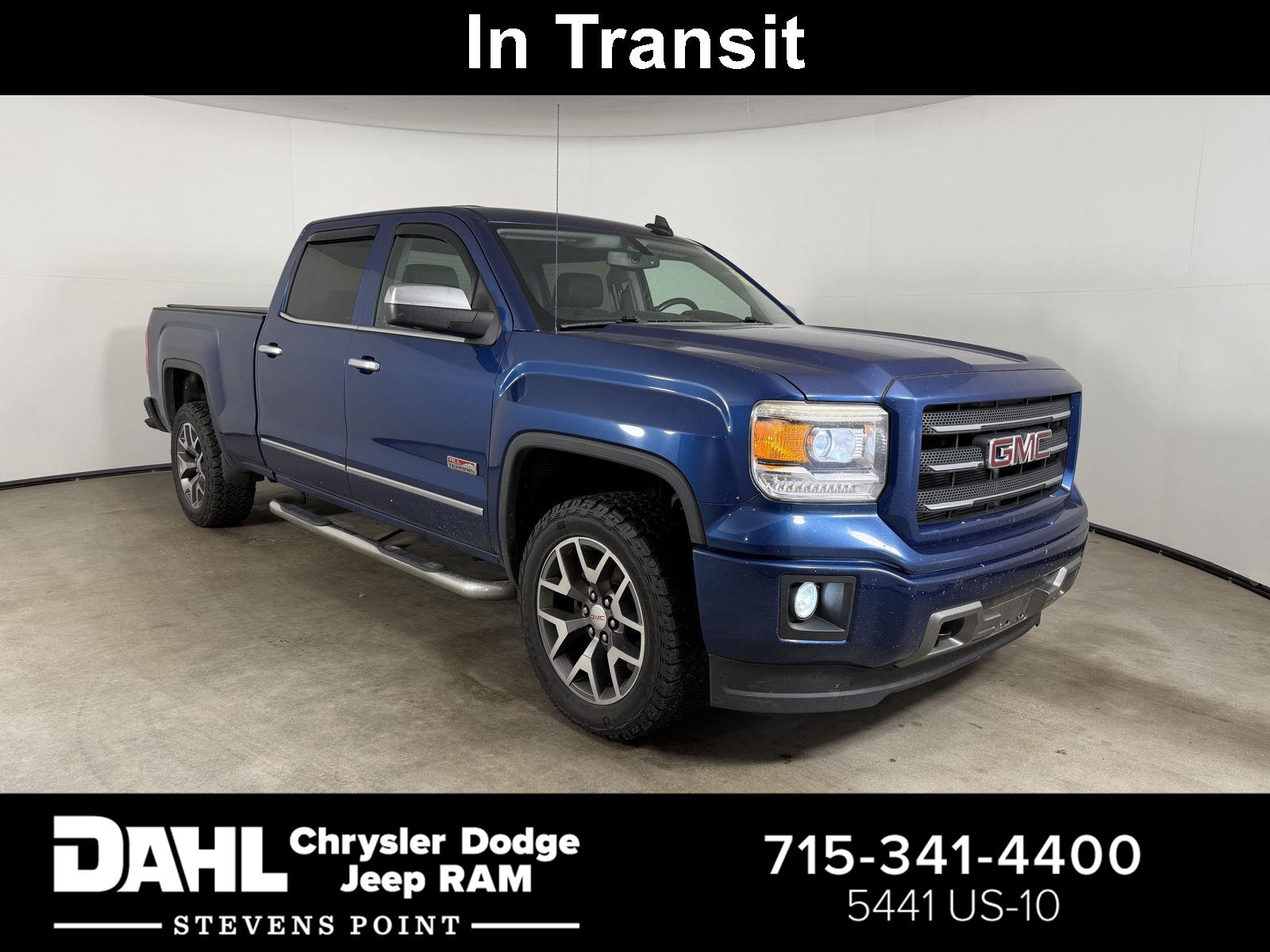 Stone Blue Metallic 2015 GMC Sierra 1500 Pickup Truck Four-Wheel Drive 6-Speed Automatic