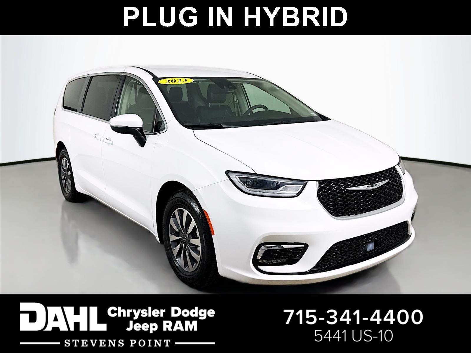 Bright White Clearcoat 2023 Chrysler Pacifica Hybrid Touring L FWD Minivan Front-Wheel Drive Automatic