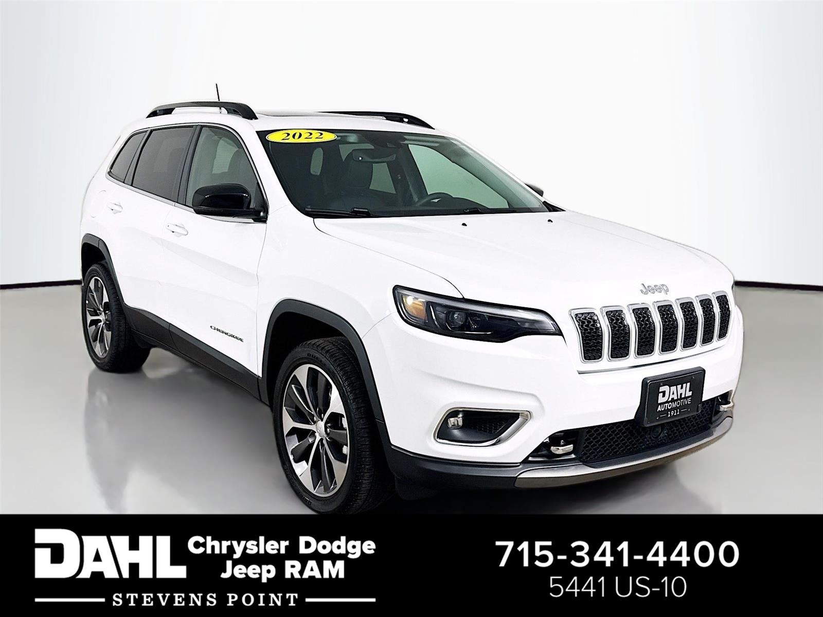 Bright White Clearcoat 2022 Jeep Cherokee Limited 4WD SUV / Crossover Four-Wheel Drive 9-Speed Automatic
