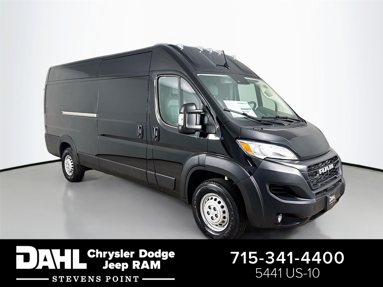 Black Clearcoat 2026 RAM ProMaster 3500 Tradesman 159 High Roof Extended Cargo Van FWD Van Front-Wheel Drive Automatic