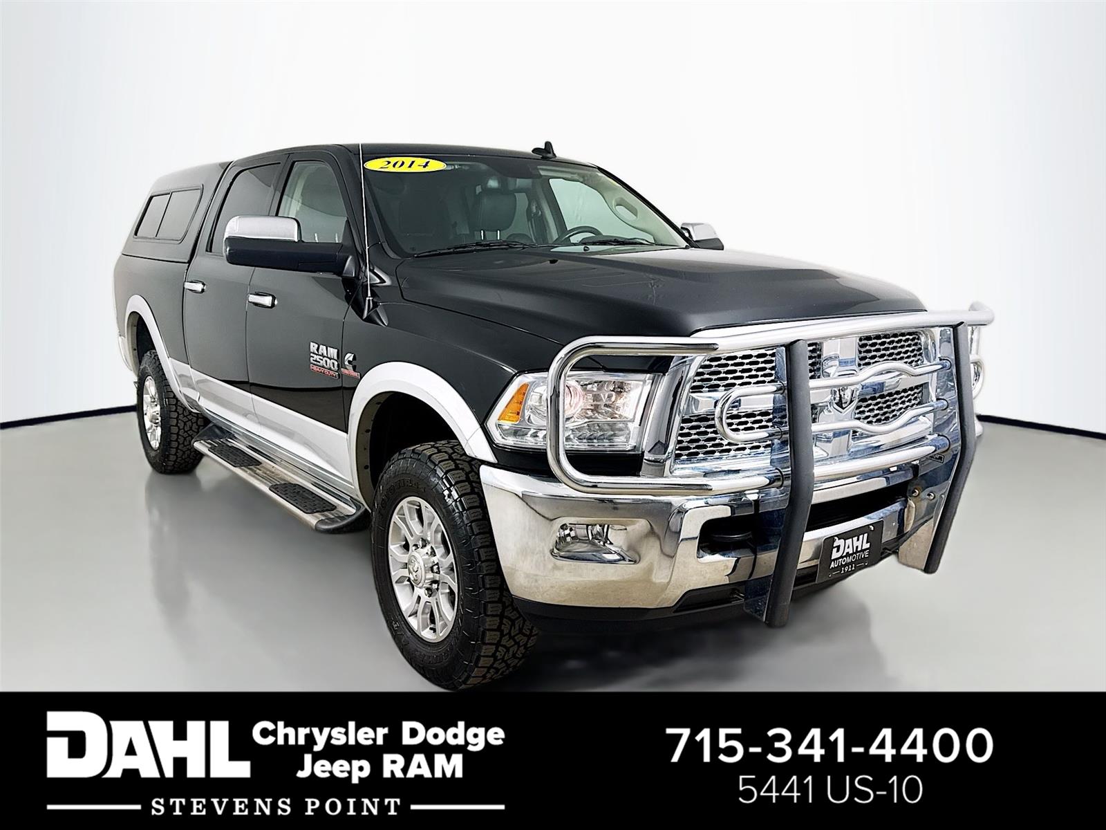 Black Clearcoat 2014 RAM 2500 Laramie Crew Cab 4WD Pickup Truck Four-Wheel Drive 6-Speed Automatic