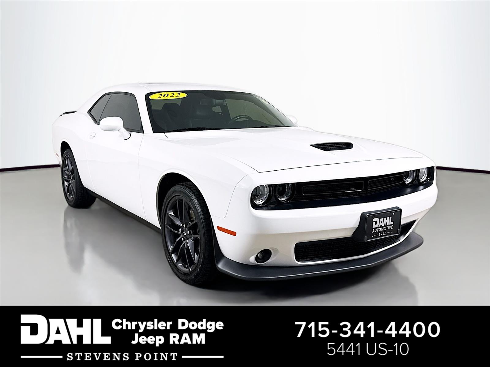 White Knuckle Clearcoat 2022 Dodge Challenger GT AWD Coupe All-Wheel Drive 8-Speed Automatic