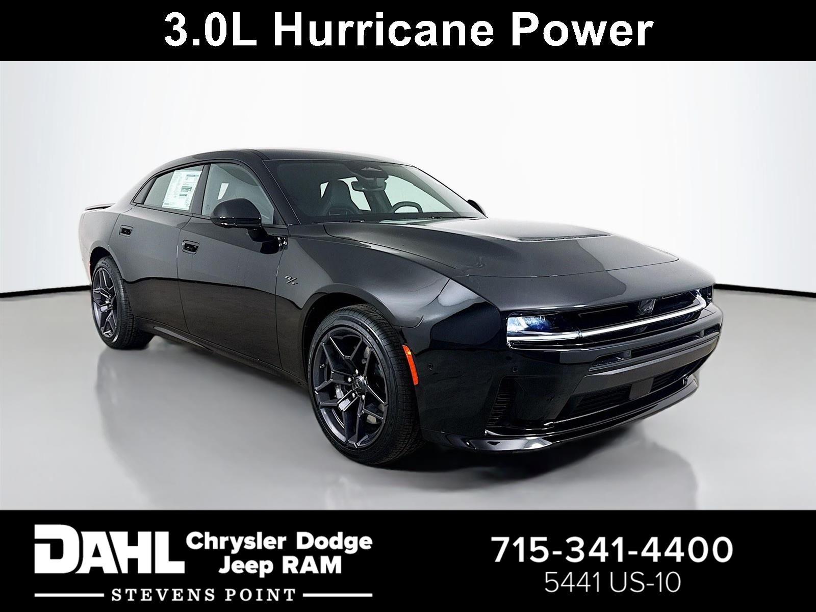 Diamond Black Crystal Pearlcoat 2026 Dodge Charger R/T Plus Sedan AWD Sedan All-Wheel Drive 8-Speed Automatic