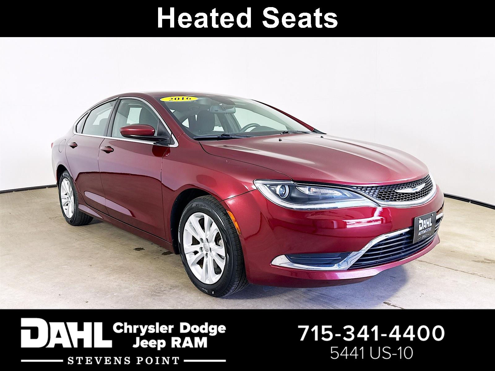 Velvet Red Pearlcoat 2016 Chrysler 200 Limited Sedan FWD Sedan Front-Wheel Drive 9-Speed Automatic