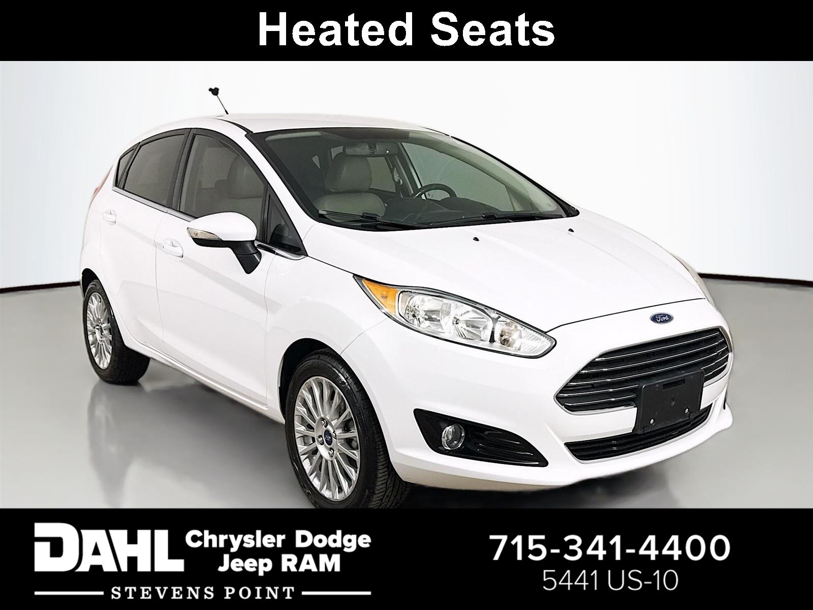 Oxford White 2014 Ford Fiesta Titanium Hatchback Hatchback Front-Wheel Drive 6-Speed Automatic