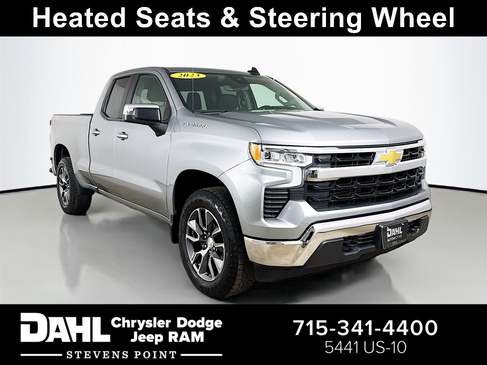 Sterling Gray Metallic 2023 Chevrolet Silverado 1500 Pickup Truck Four-Wheel Drive 8-Speed Automatic