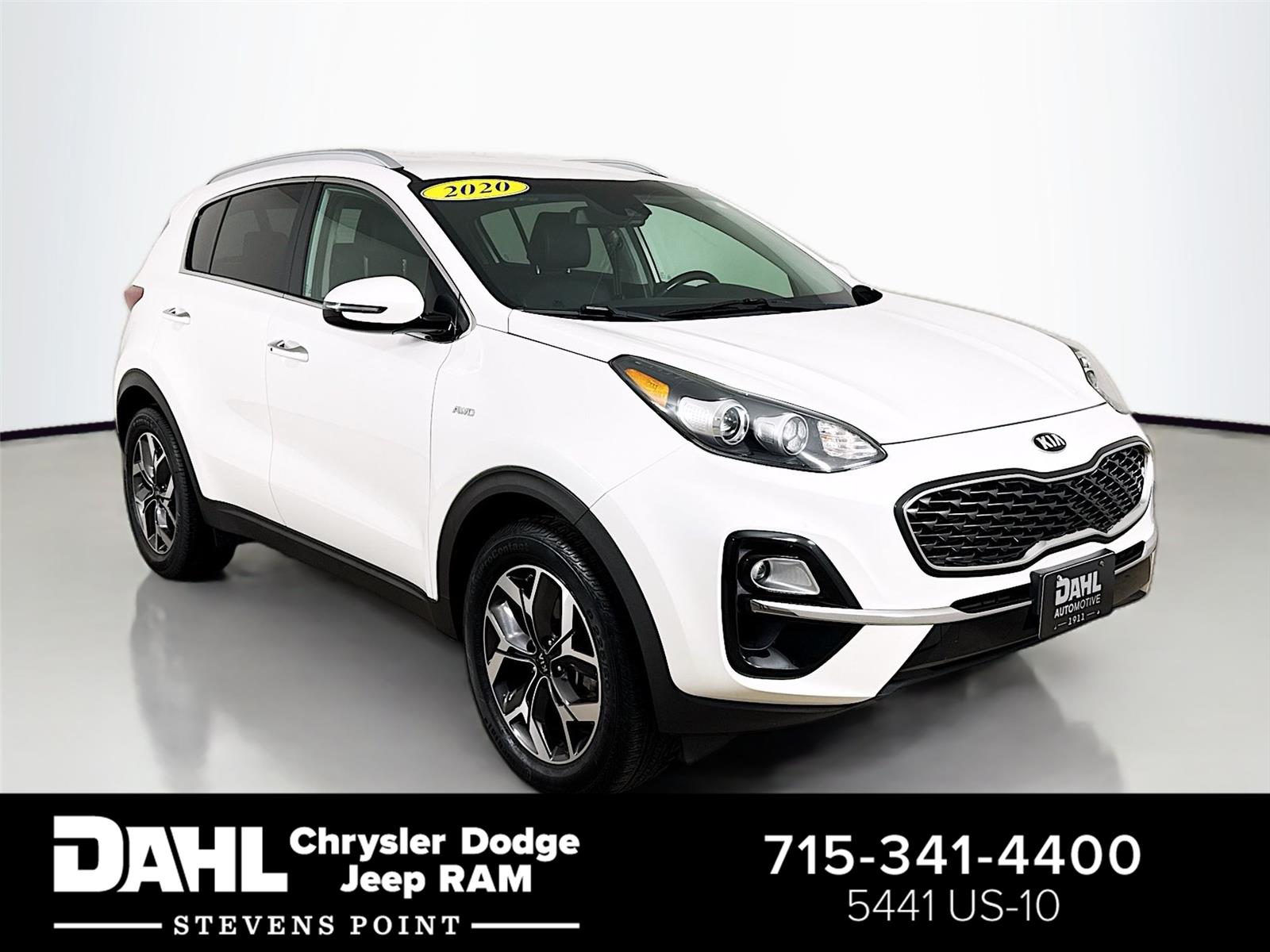 Snow White Pearl 2020 Kia Sportage EX AWD SUV / Crossover All-Wheel Drive 6-Speed Automatic