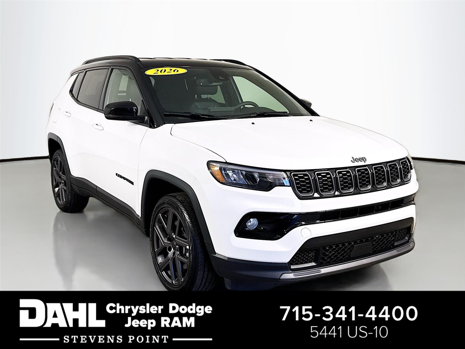 Bright White Clearcoat 2026 Jeep Compass Limited Altitude 4WD SUV / Crossover Four-Wheel Drive 8-Speed Automatic