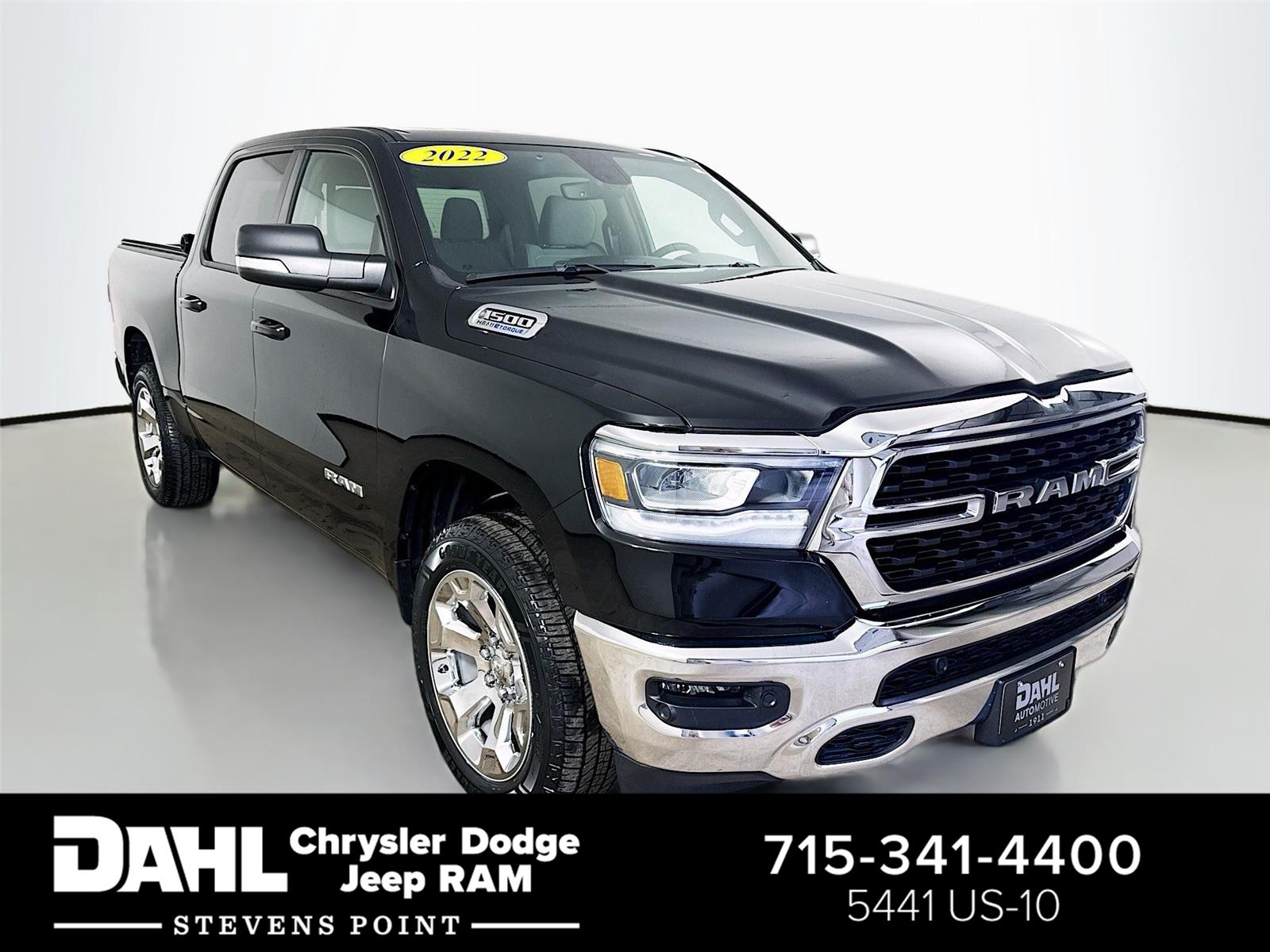 Black 2022 RAM 1500 Pickup Truck Four-Wheel Drive Automatic