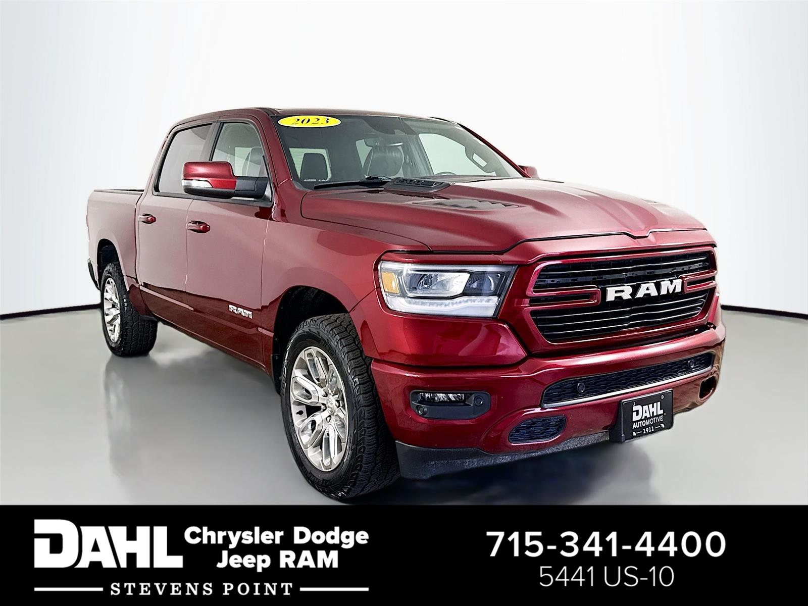 Delmonico Red Pearlcoat 2023 RAM 1500 Pickup Truck Four-Wheel Drive 8-Speed Automatic