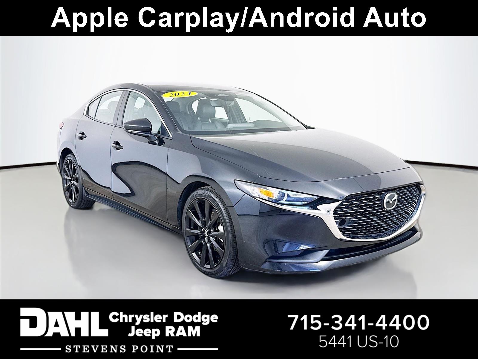 Jet Black Mica 2024 Mazda MAZDA3 Sedan Front-Wheel Drive Automatic