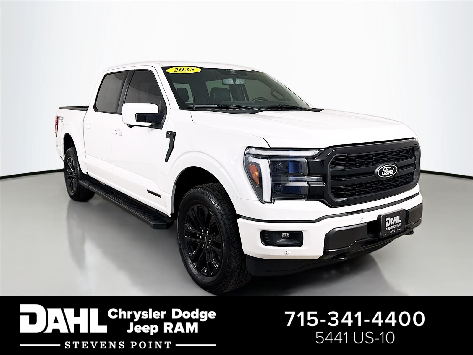 Star White Metallic Tri-Coat 2025 Ford F-150 Pickup Truck Four-Wheel Drive Automatic