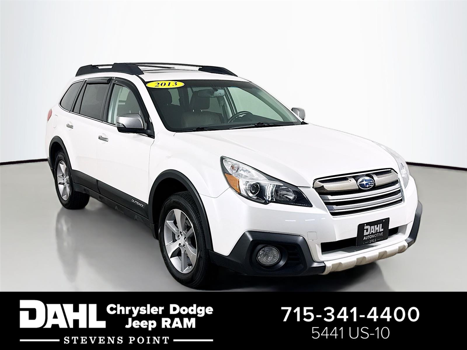 Satin White Pearl 2013 Subaru Outback Wagon All-Wheel Drive Continuously Variable Transmission