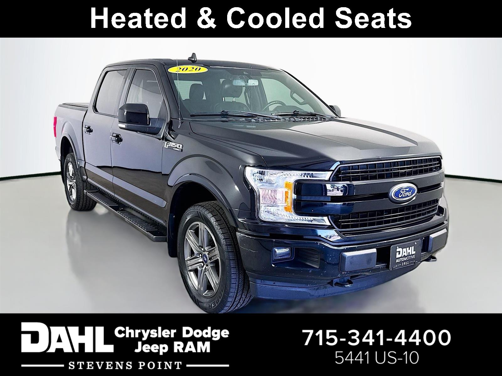 Agate Black Metallic 2020 Ford F-150 Pickup Truck Four-Wheel Drive Automatic