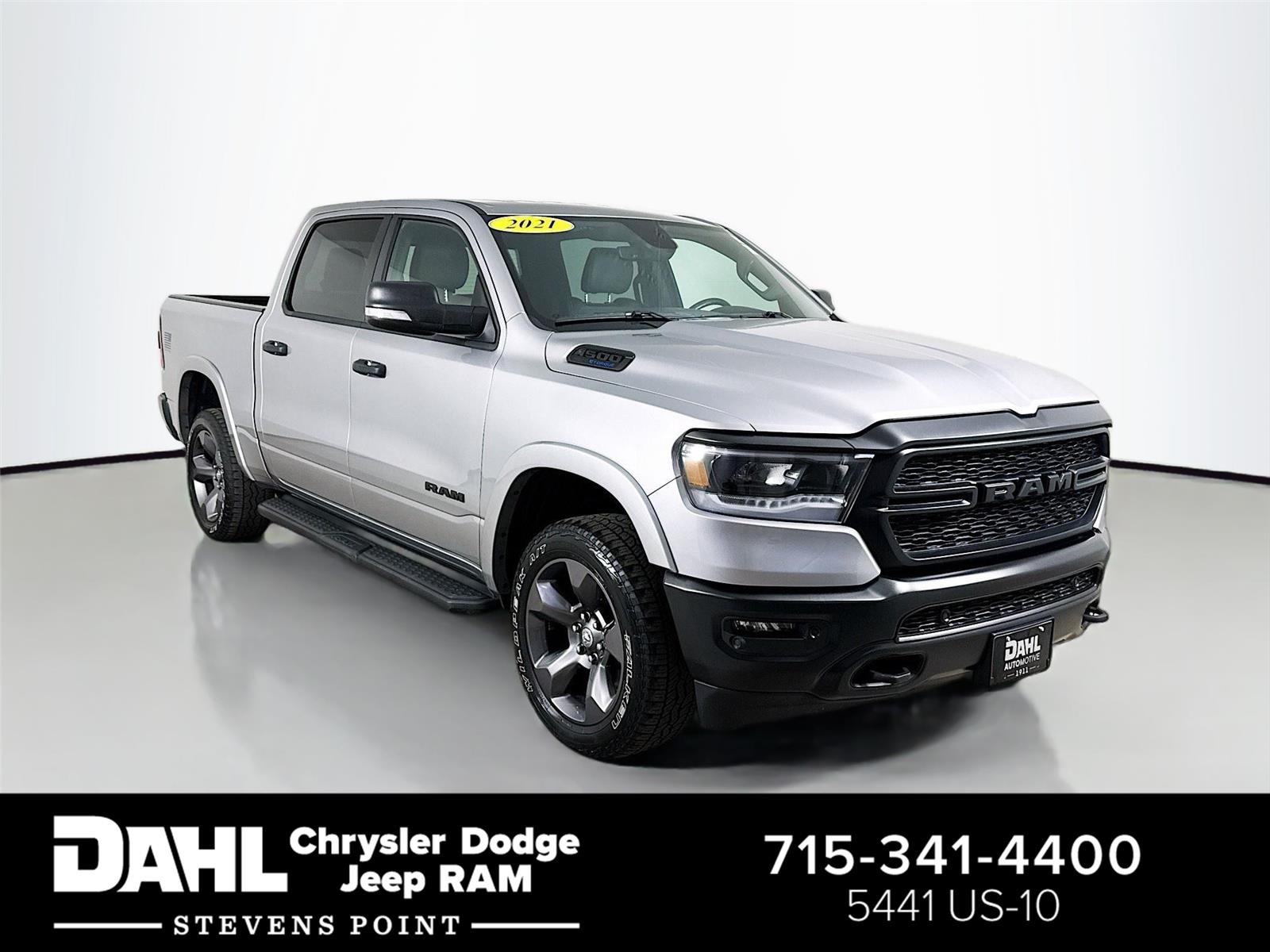 Billet Silver Metallic Clearcoat 2021 RAM 1500 Pickup Truck Four-Wheel Drive 8-Speed Automatic
