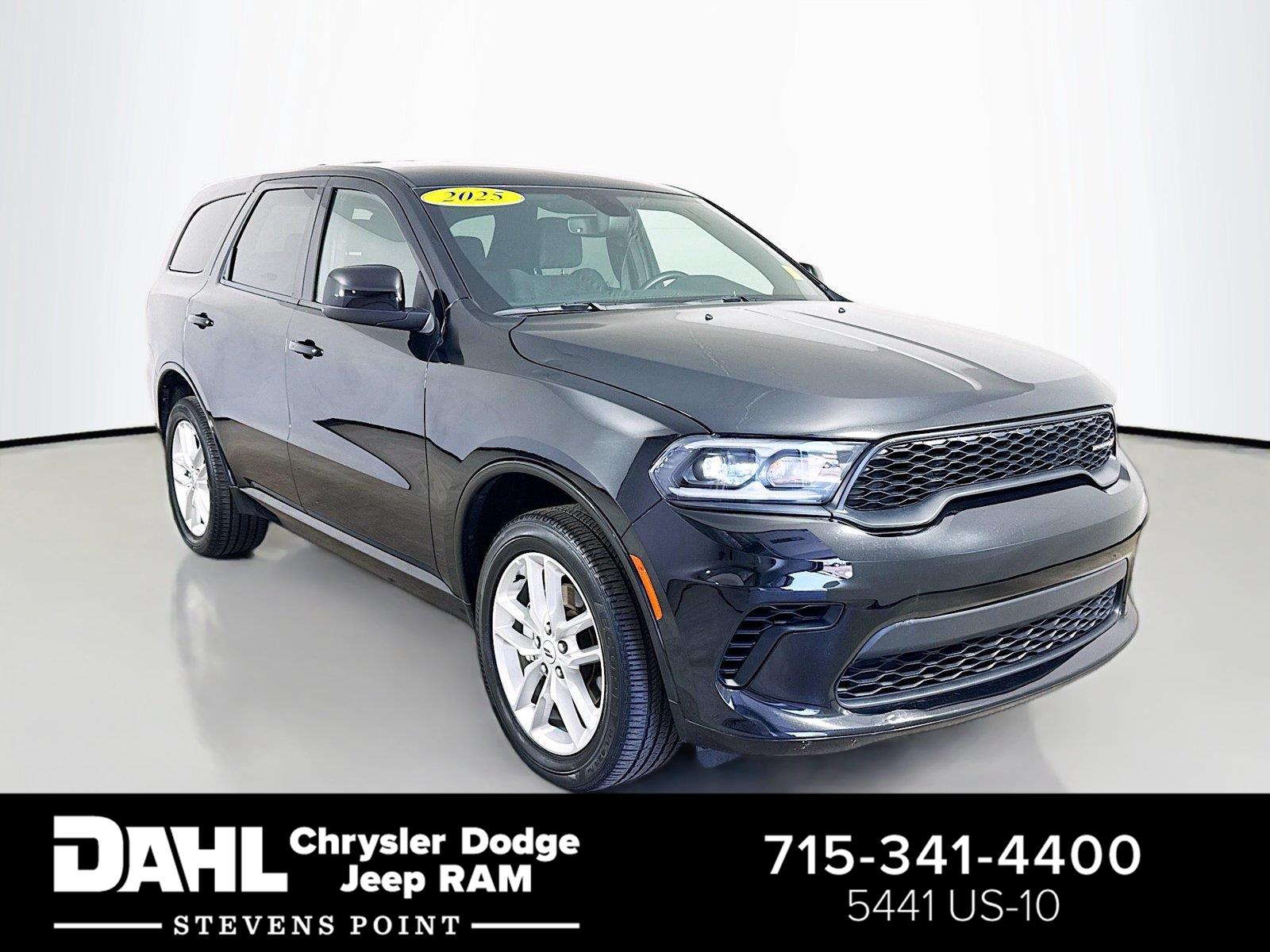 DB Black Clearcoat 2025 Dodge Durango SUV / Crossover All-Wheel Drive 8-Speed Automatic