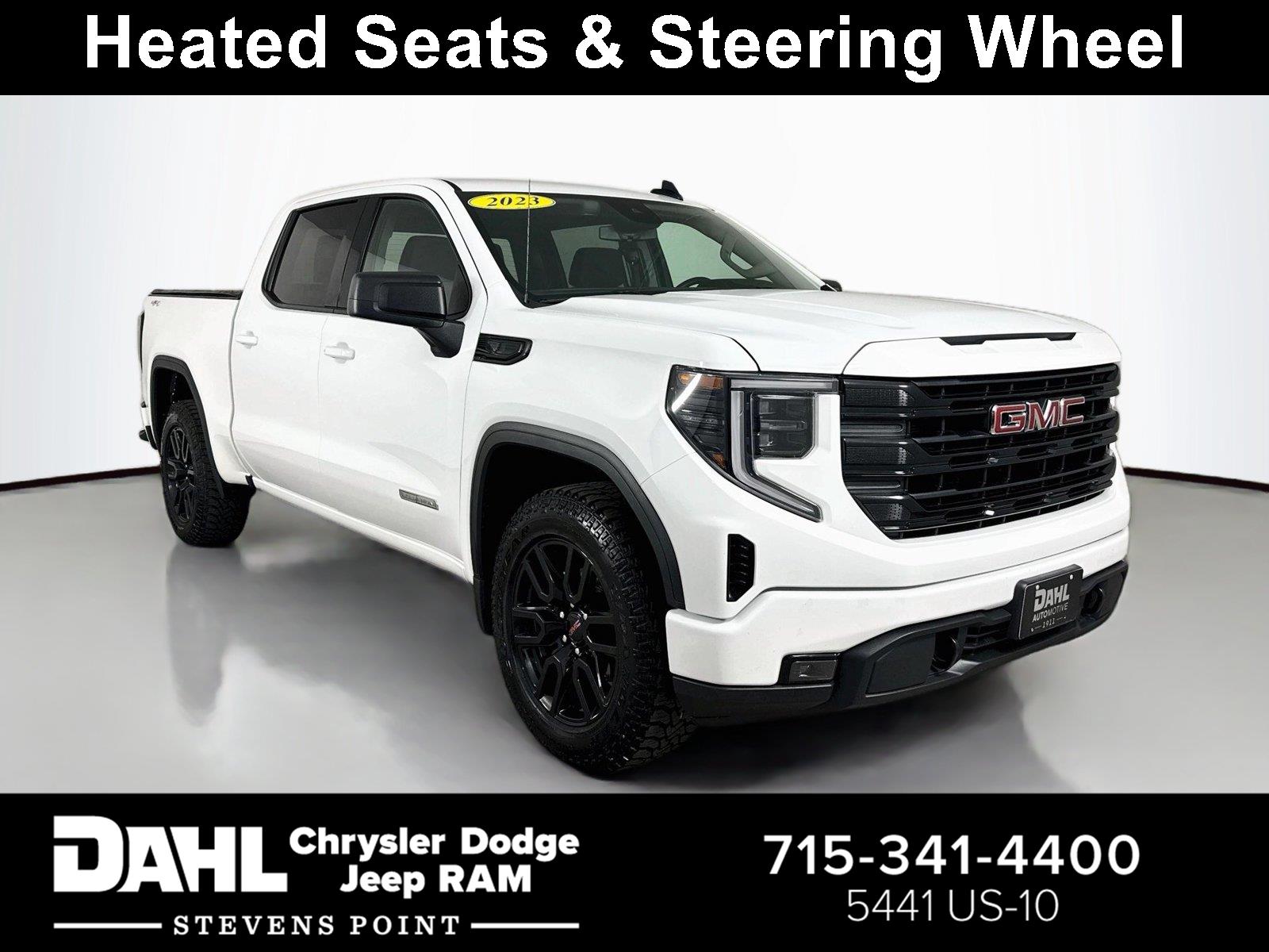 Summit White 2023 GMC Sierra 1500 Pickup Truck Four-Wheel Drive 8-Speed Automatic