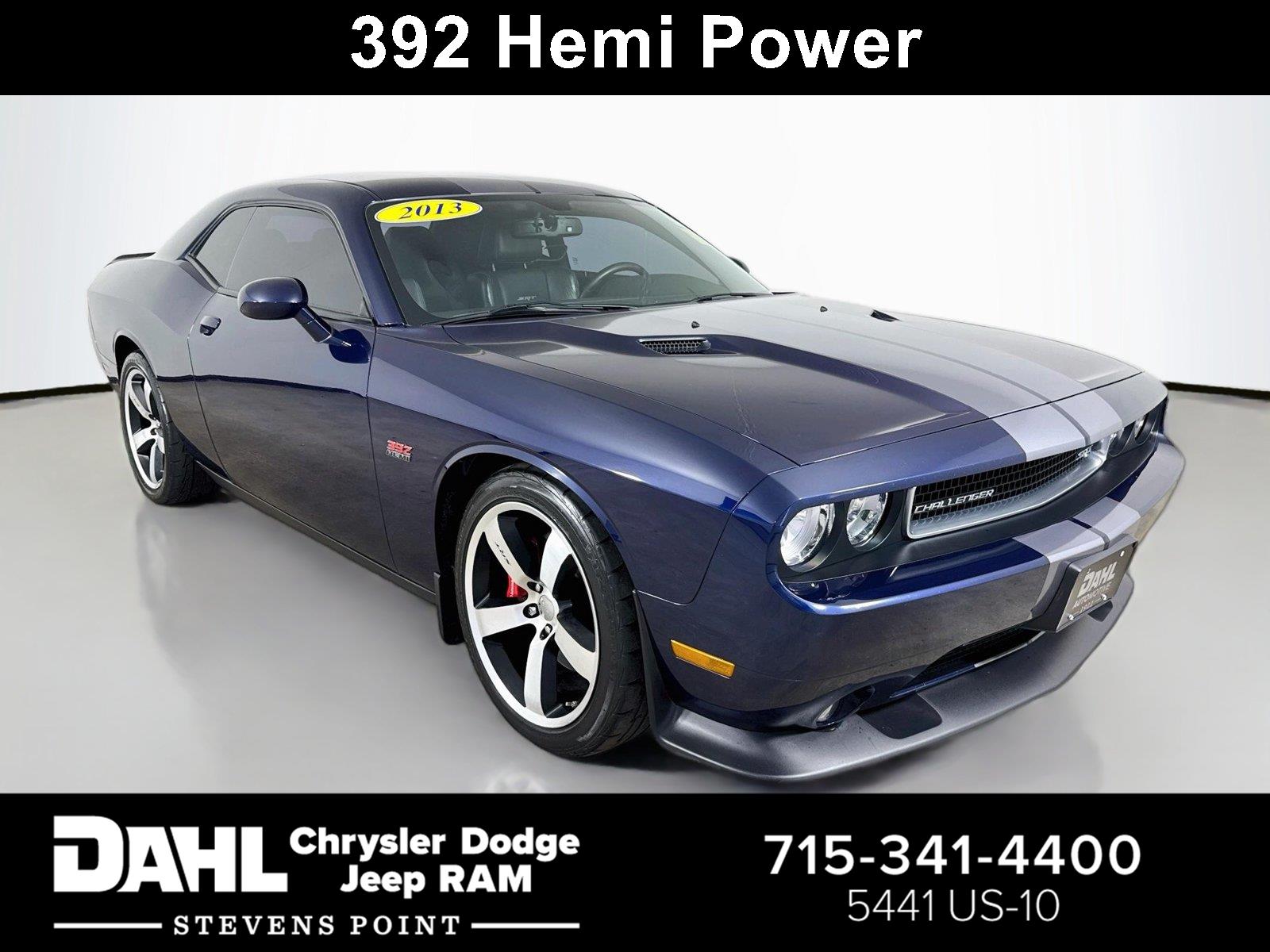 Jazz Blue Pearlcoat 2013 Dodge Challenger Coupe Rear-Wheel Drive 6-Speed Manual