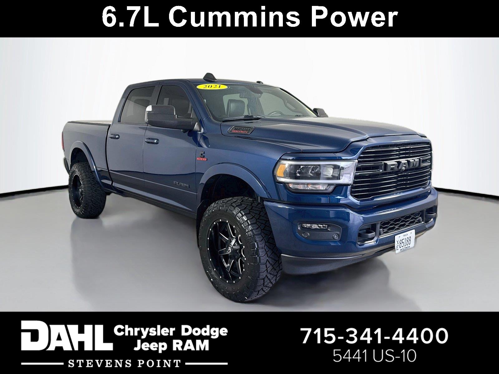 Patriot Blue Pearlcoat 2021 RAM 2500 Pickup Truck Four-Wheel Drive 6-Speed Automatic