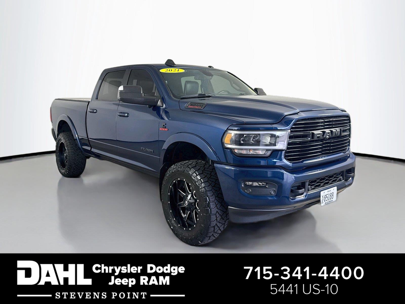 Patriot Blue Pearlcoat 2021 RAM 2500 Pickup Truck Four-Wheel Drive 6-Speed Automatic