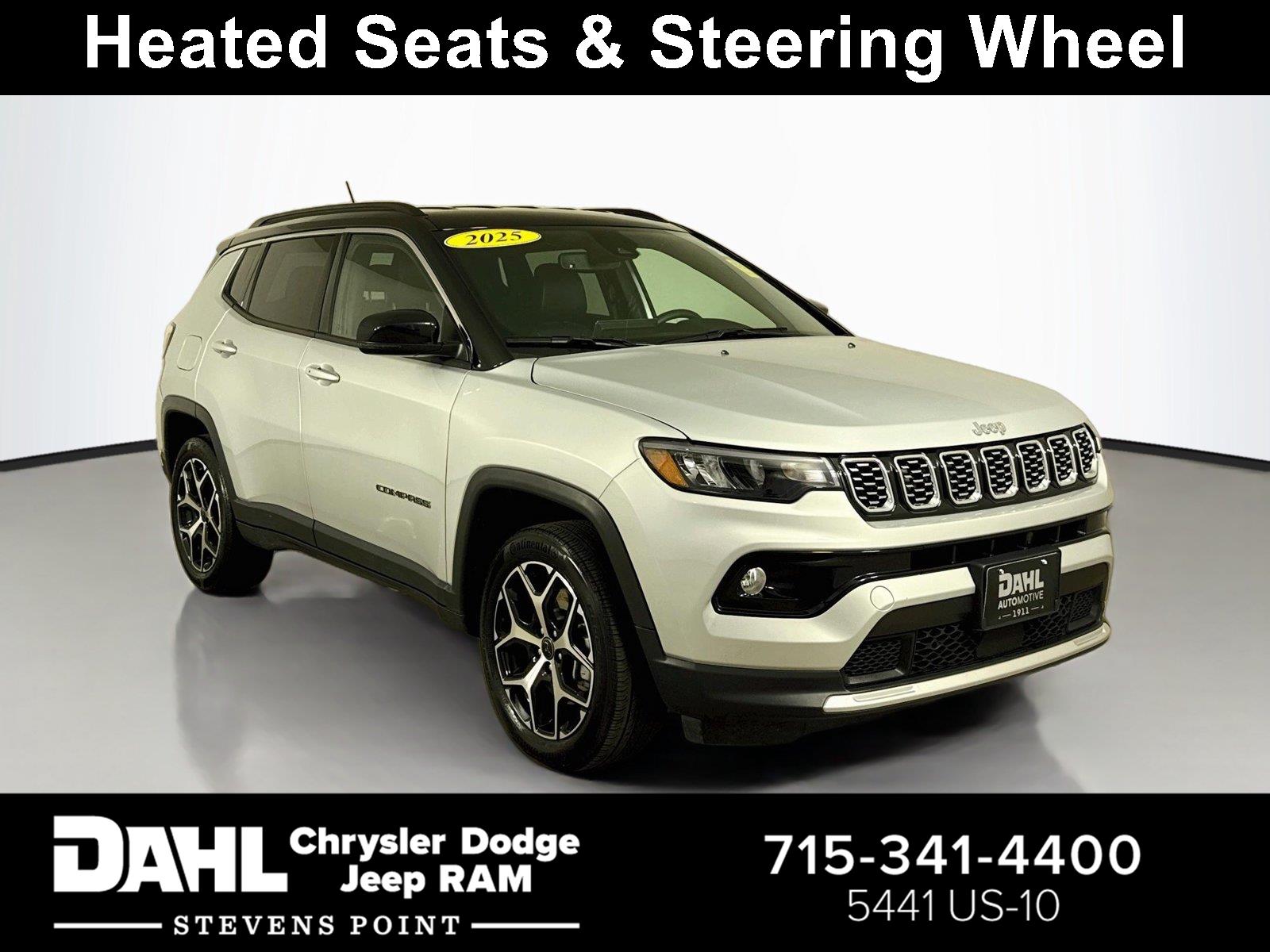 Silver Zynith Metallic Clearcoat 2025 Jeep Compass SUV / Crossover Four-Wheel Drive 8-Speed Automatic