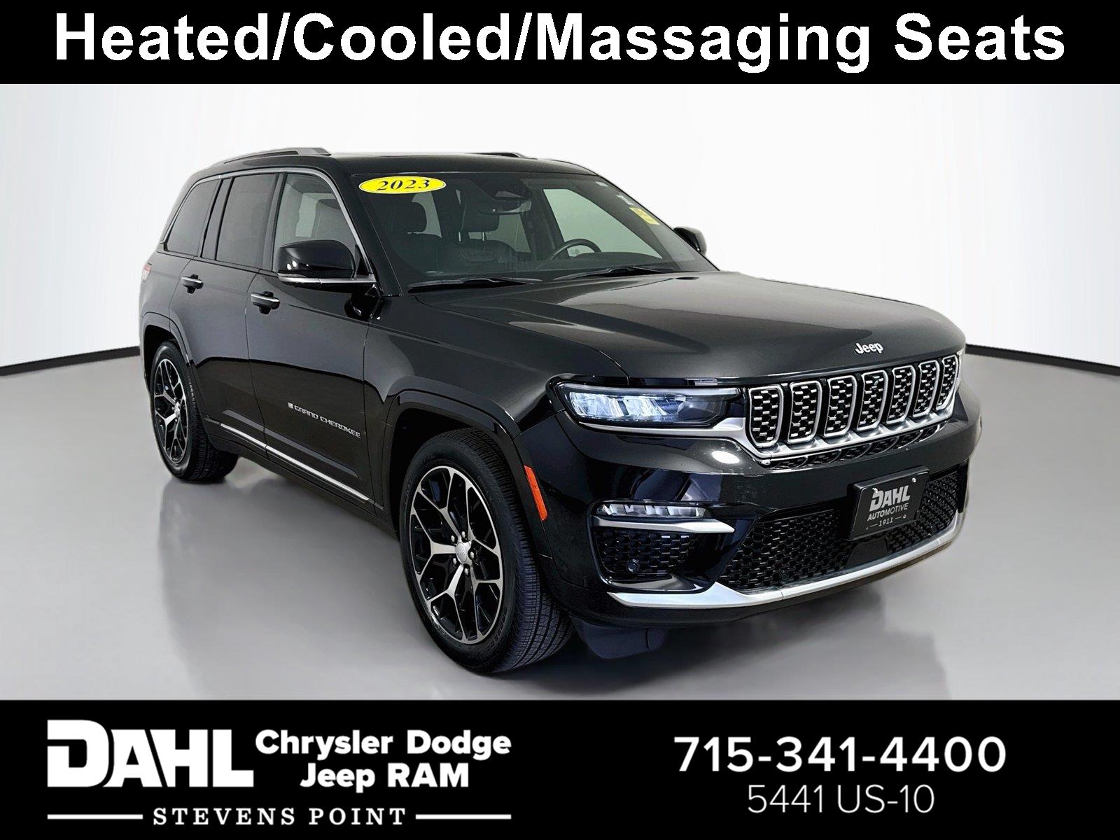 Diamond Black Crystal Pearlcoat 2023 Jeep Grand Cherokee SUV / Crossover Four-Wheel Drive 8-Speed Automatic