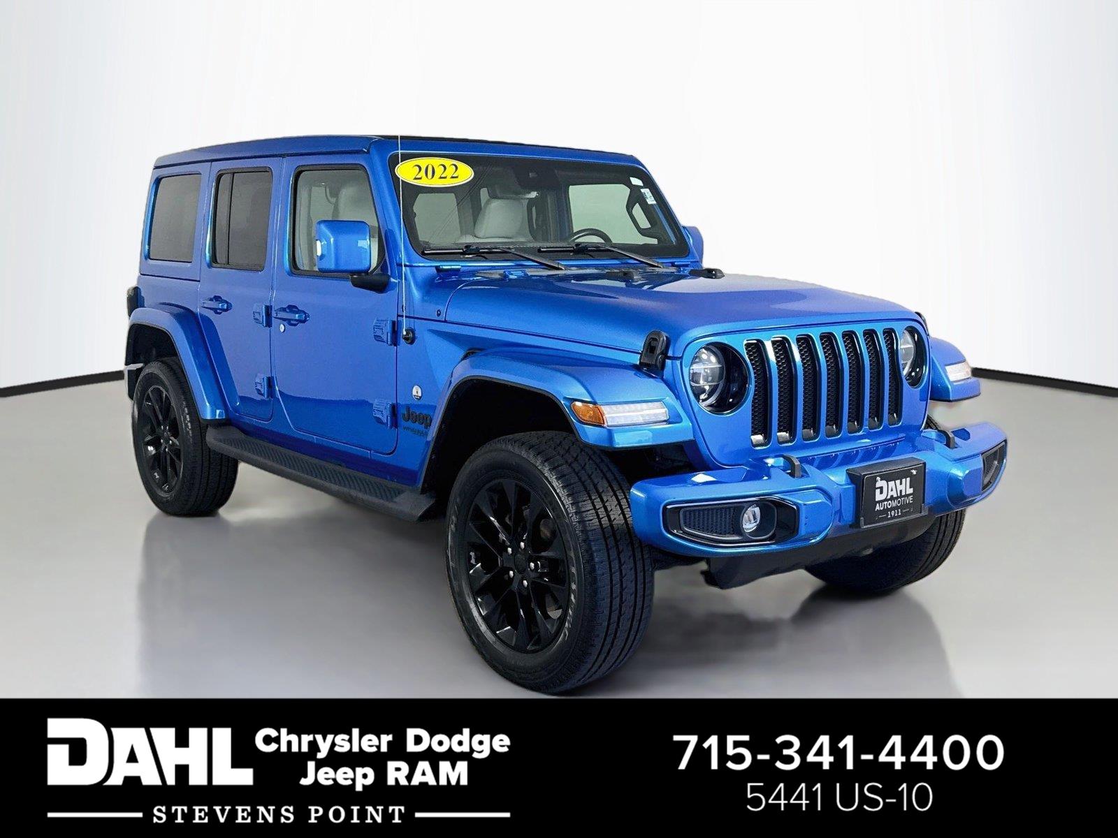 Hydro Blue Pearlcoat 2022 Jeep Wrangler SUV / Crossover Four-Wheel Drive 8-Speed Automatic