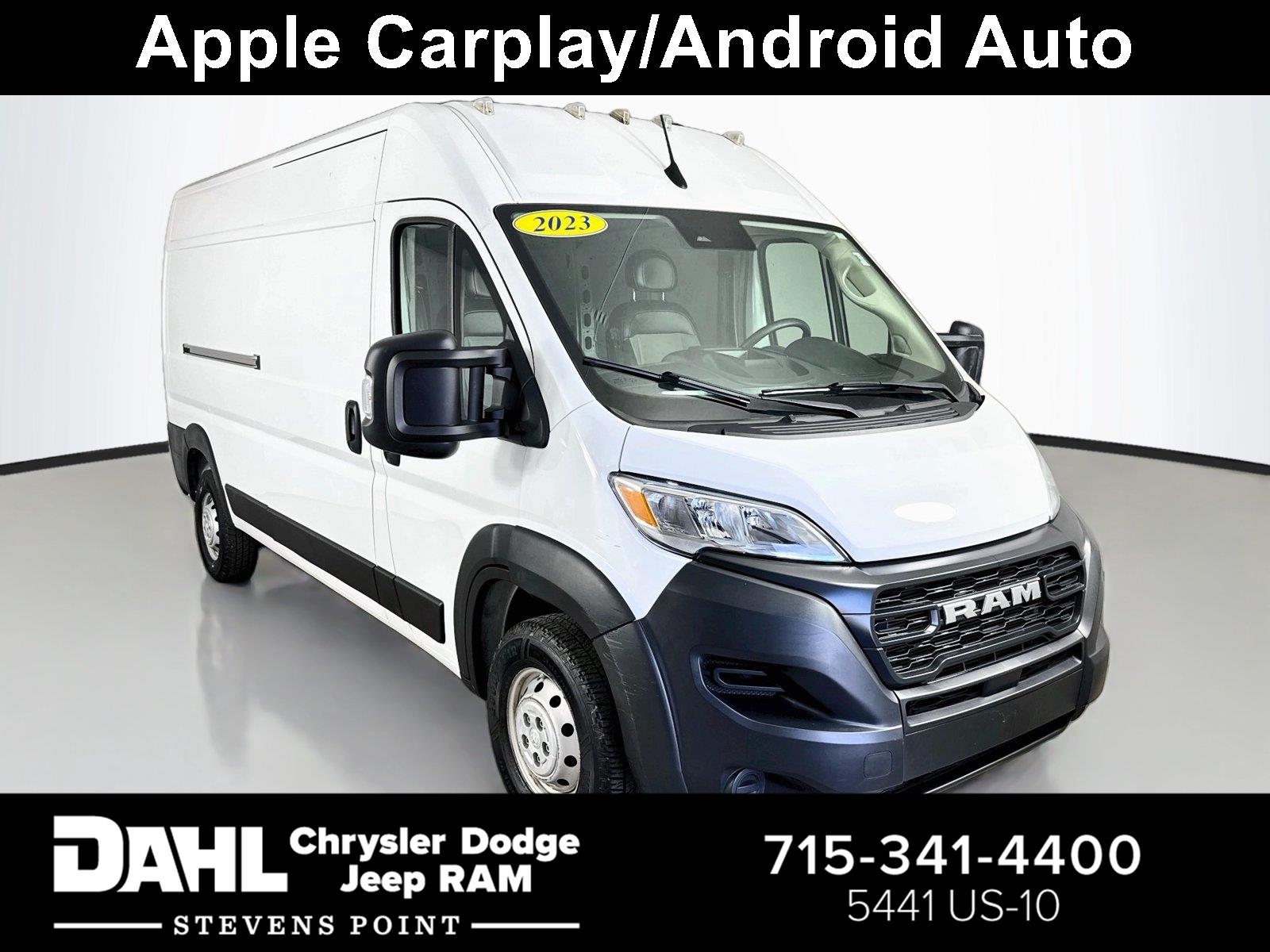 Bright White Clearcoat 2023 RAM ProMaster Van Front-Wheel Drive 9-Speed Automatic
