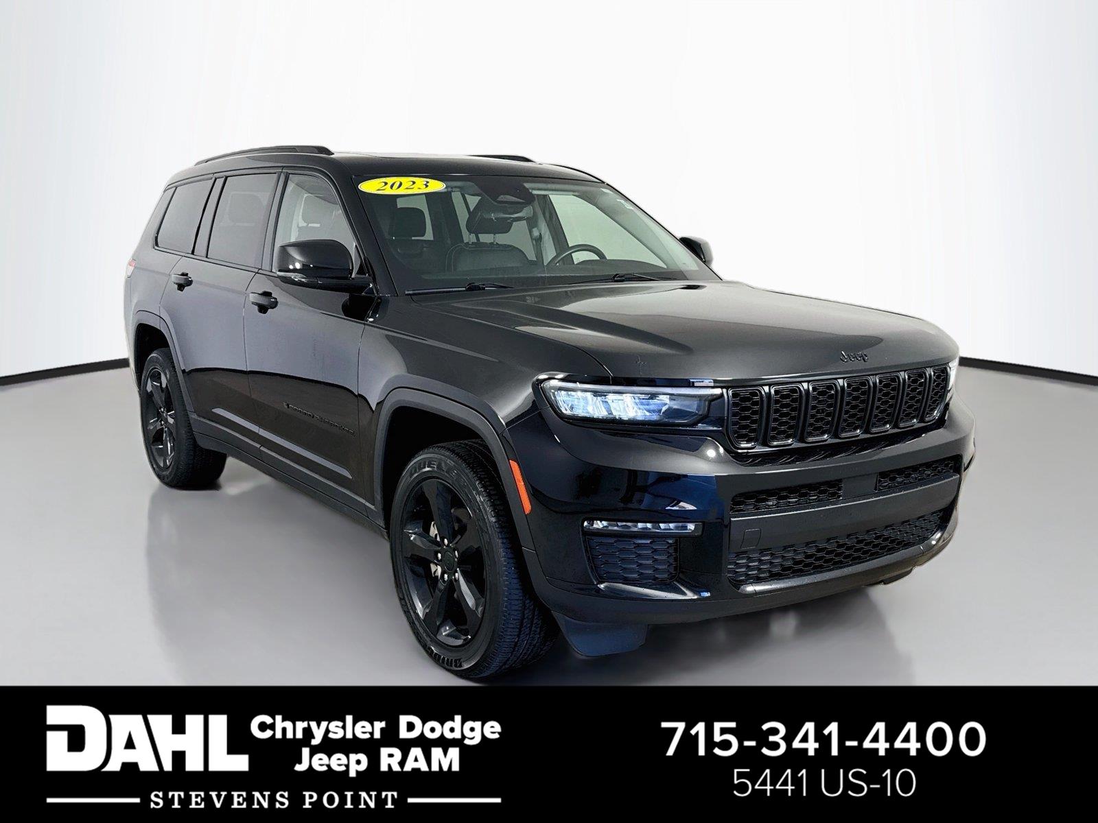 Diamond Black Crystal Pearlcoat 2023 Jeep Grand Cherokee L SUV / Crossover Four-Wheel Drive 8-Speed Automatic