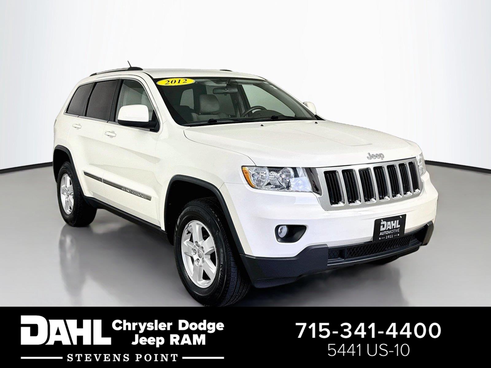 Stone White 2012 Jeep Grand Cherokee SUV / Crossover Four-Wheel Drive 5-Speed Automatic