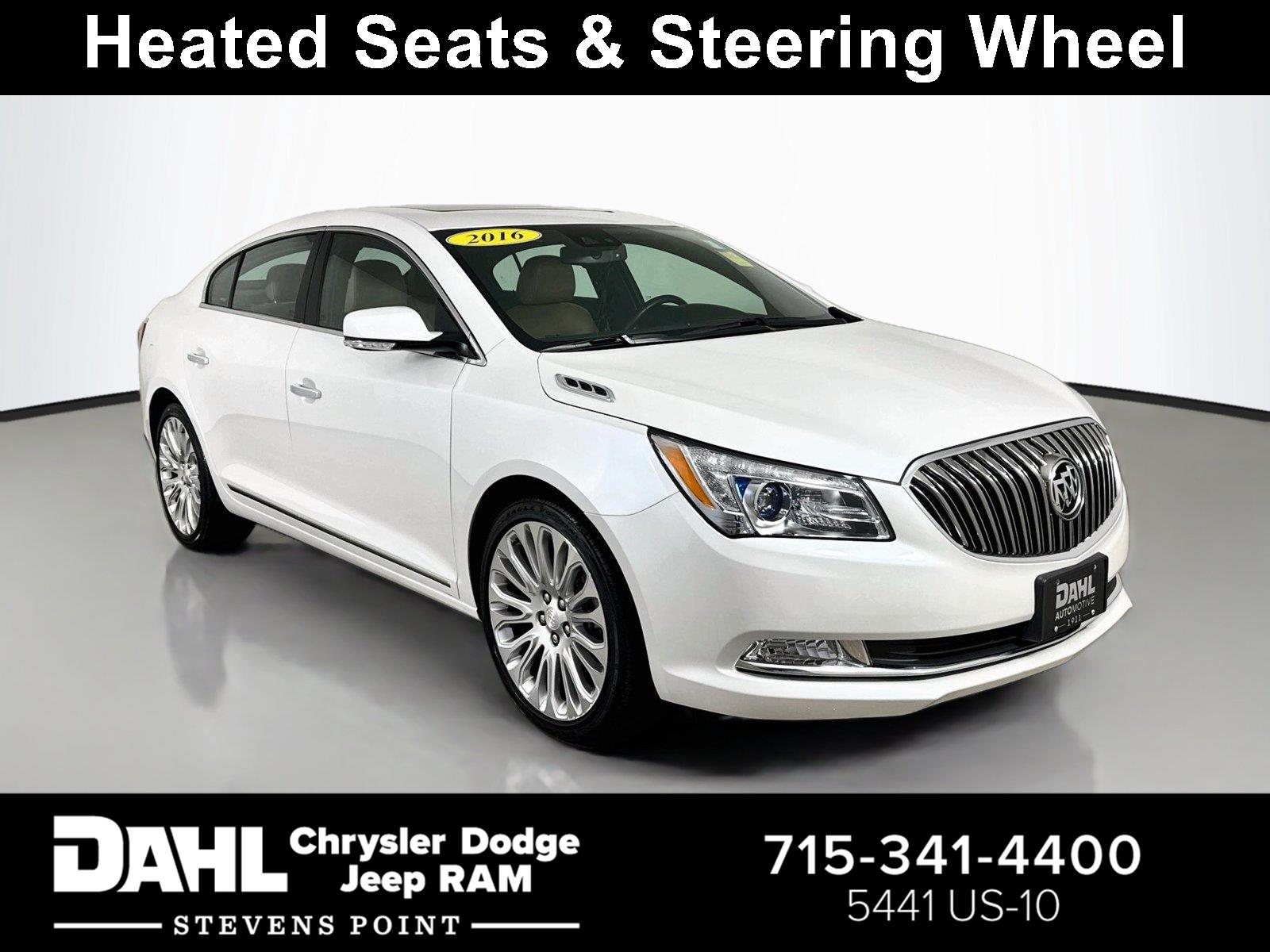 White Frost Tricoat 2016 Buick LaCrosse Sedan Front-Wheel Drive 6-Speed Automatic Overdrive