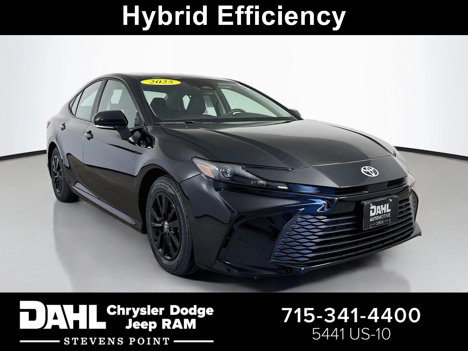 Midnight Black Metallic 2025 Toyota Camry Sedan Front-Wheel Drive Automatic