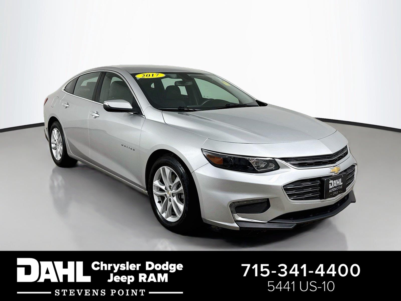 Silver Ice Metallic 2017 Chevrolet Malibu Sedan Front-Wheel Drive 6-Speed Automatic