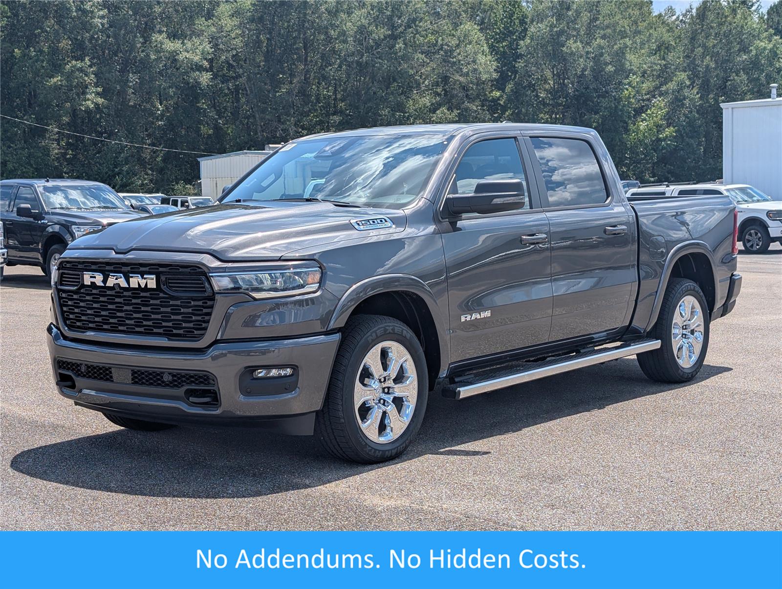 Gray (Granite Crystal Metallic Clearcoat) 2026 RAM 1500 Big Horn Crew Cab 4WD Pickup Truck Four-Wheel Drive 8-Speed Automatic