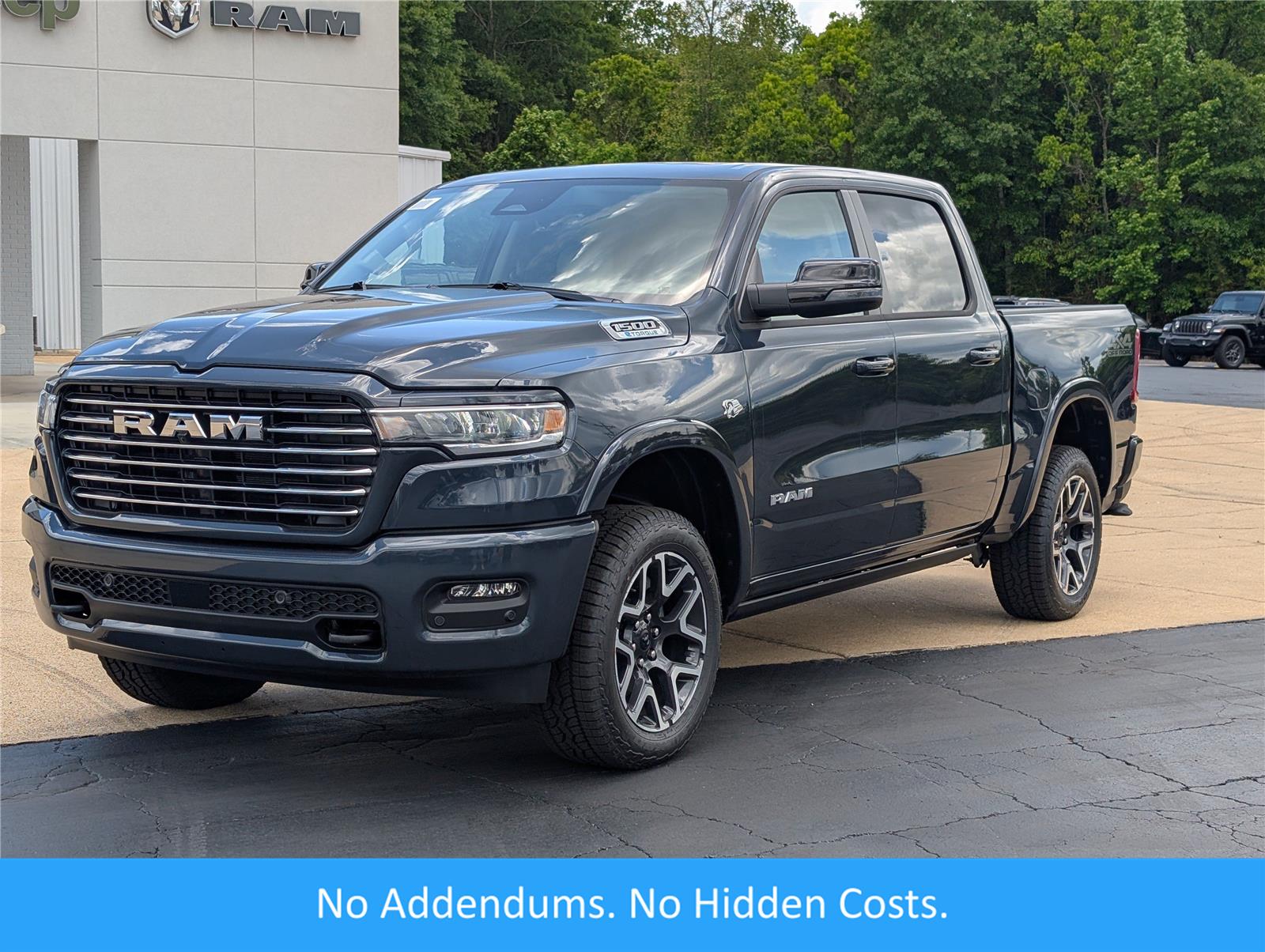 Forged Blue Metallic 2026 RAM 1500 Laramie Crew Cab 4WD Pickup Truck Four-Wheel Drive 8-Speed Automatic