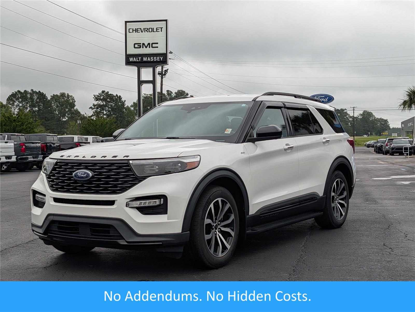 Star White Metallic Tri-Coat 2022 Ford Explorer ST-Line RWD SUV / Crossover Rear-Wheel Drive Automatic