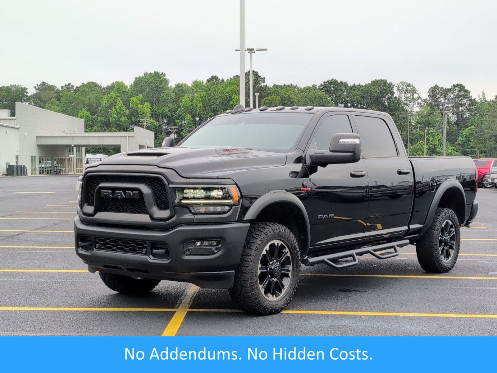 Diamond Black Crystal Pearlcoat 2024 RAM 2500 Rebel Crew Cab 4WD Pickup Truck Four-Wheel Drive 6-Speed Automatic