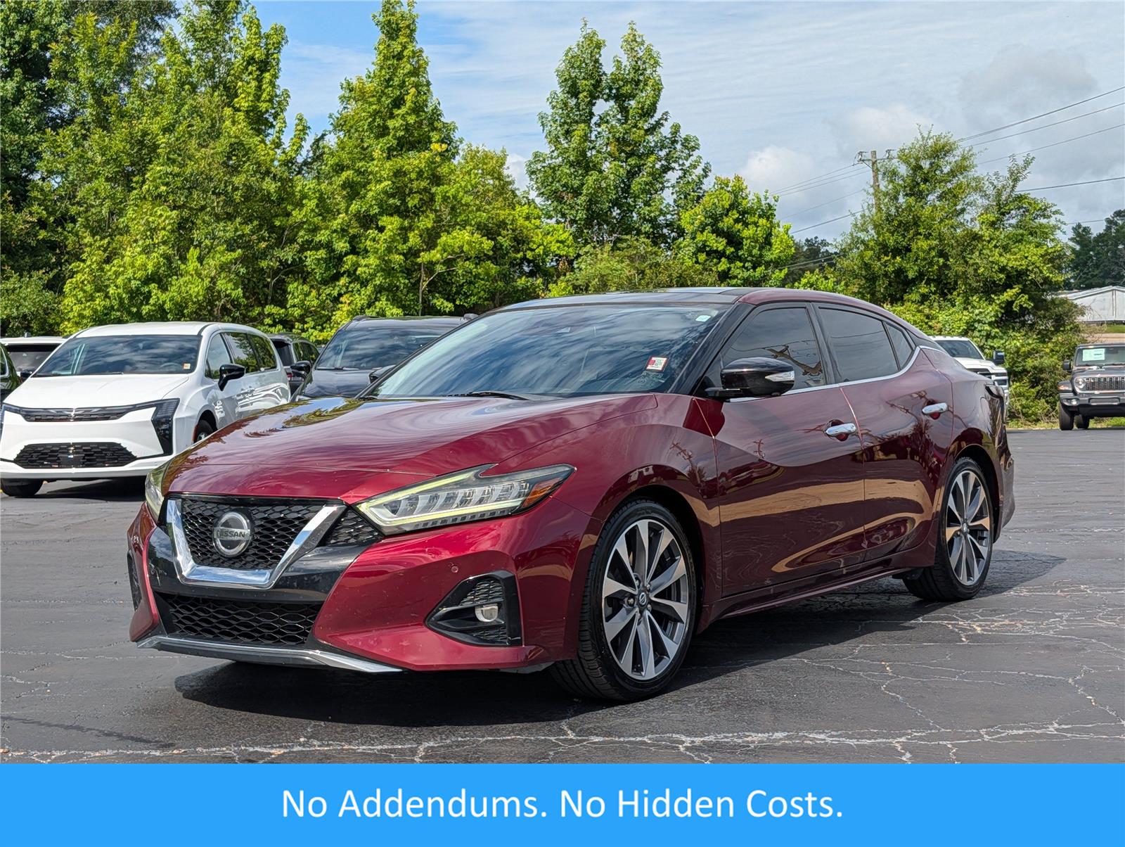 Super Black 2019 Nissan Maxima Sedan Front-Wheel Drive Continuously Variable Transmission
