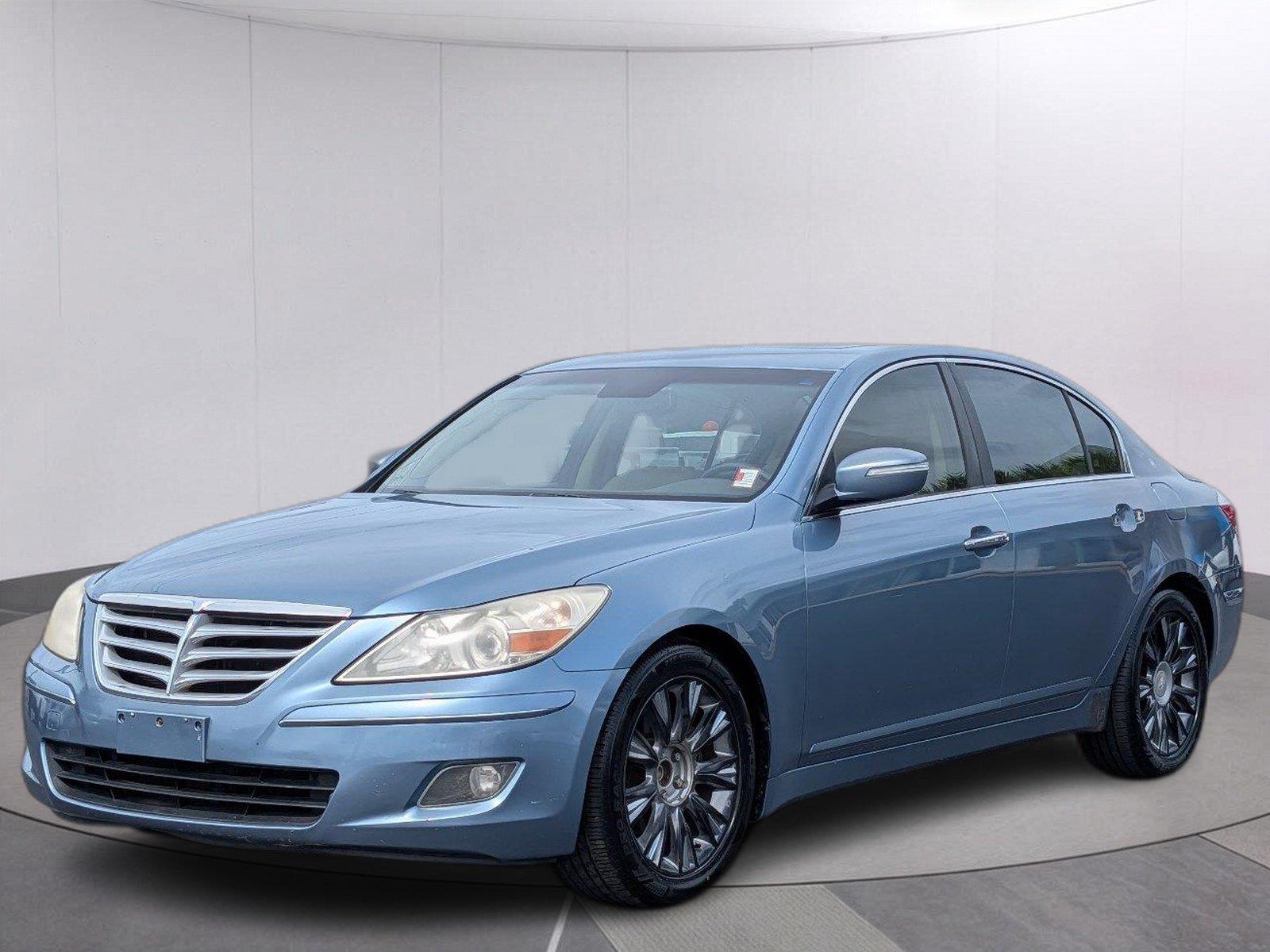 Sterling Blue Metallic 2009 Hyundai Genesis Sedan Rear-Wheel Drive Automatic