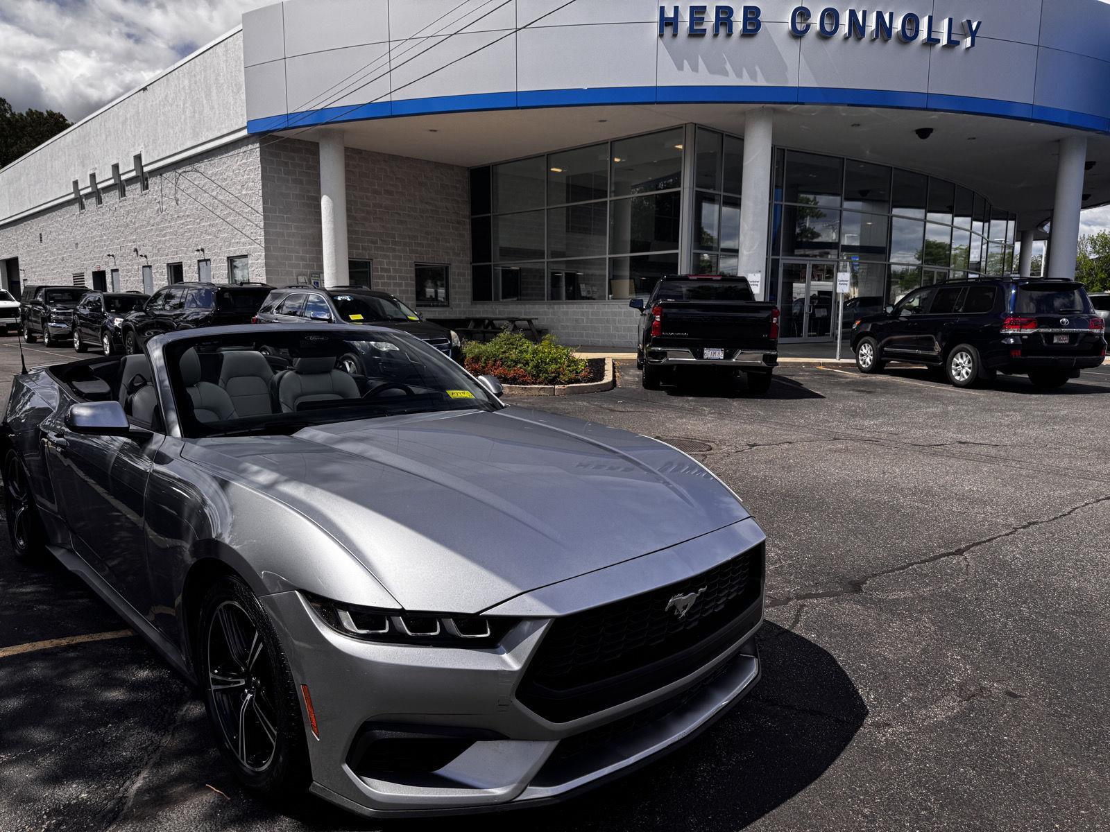 Iconic Silver 2024 Ford Mustang Convertible Rear-Wheel Drive Automatic