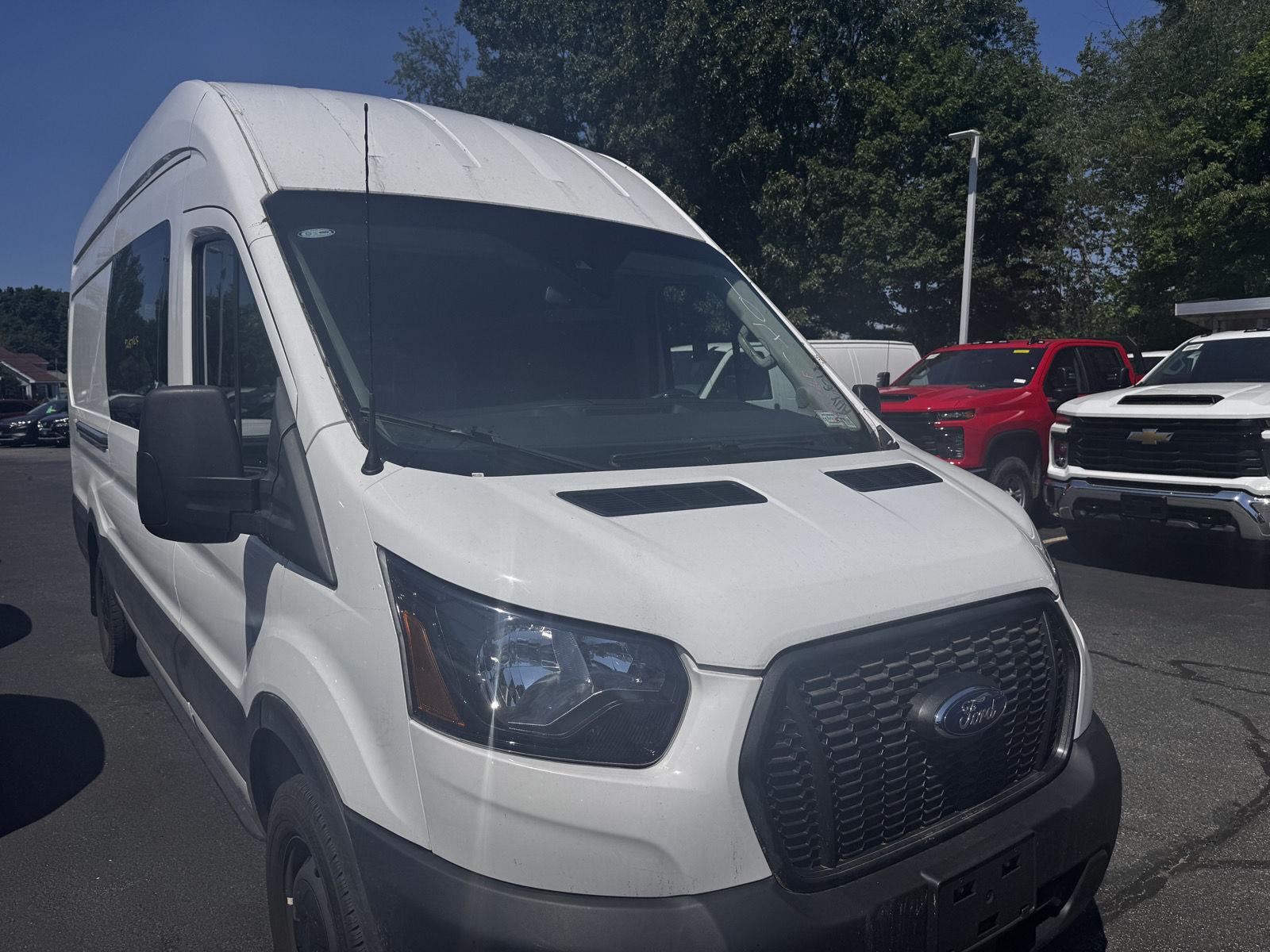 Oxford White 2023 Ford Transit Cargo Van Rear-Wheel Drive Automatic