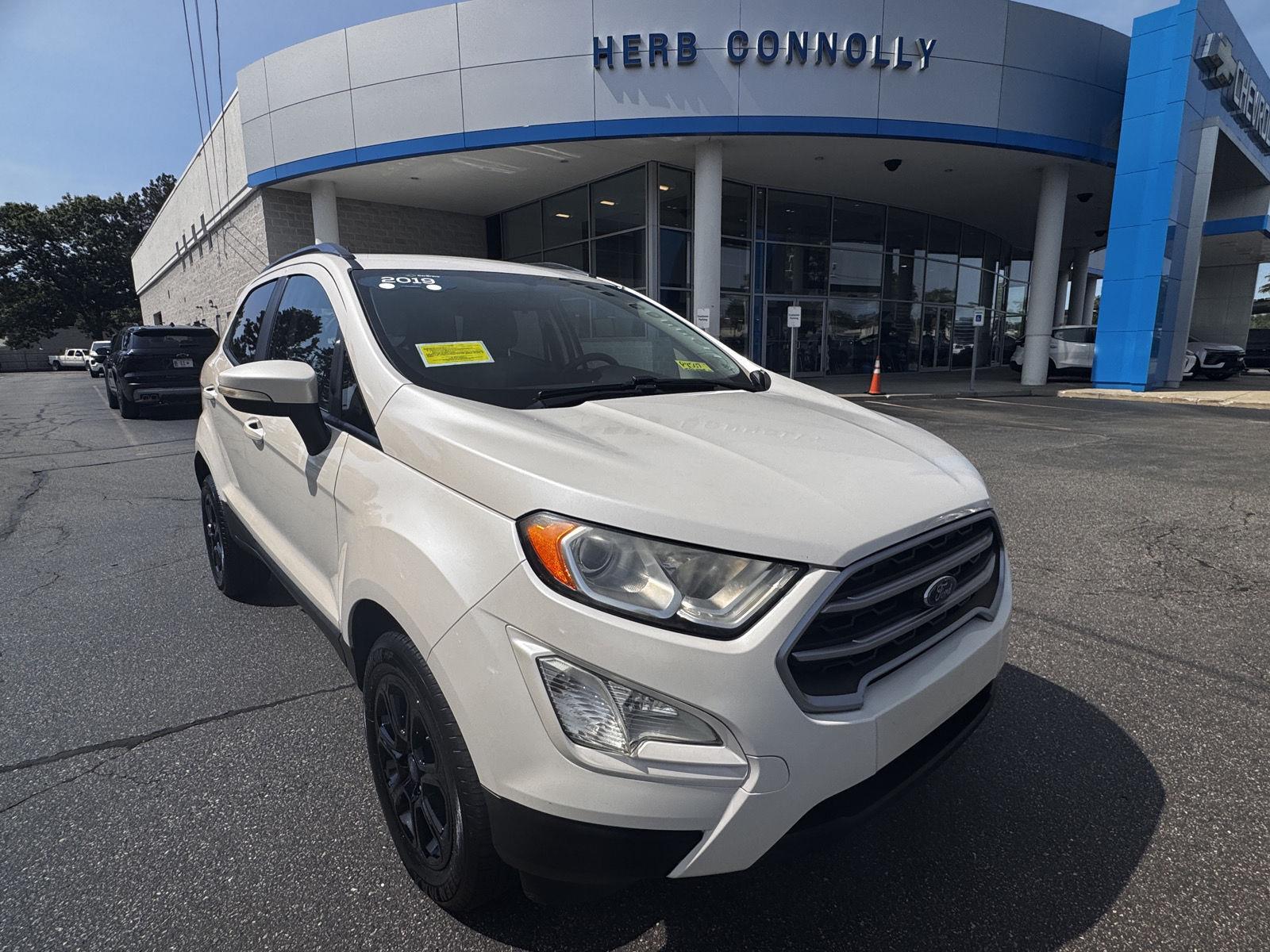 White Platinum Metallic Tri-Coat 2019 Ford EcoSport SUV / Crossover All-Wheel Drive 6-Speed Automatic