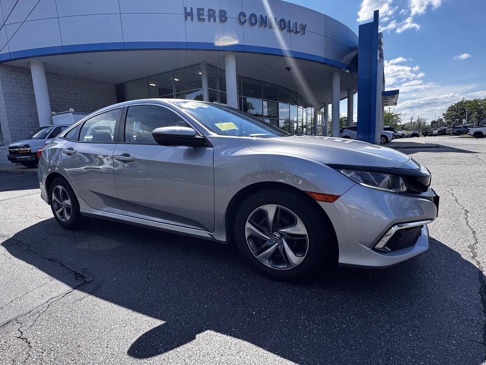 Lunar Silver Metallic 2019 Honda Civic Sedan Front-Wheel Drive Continuously Variable Transmission