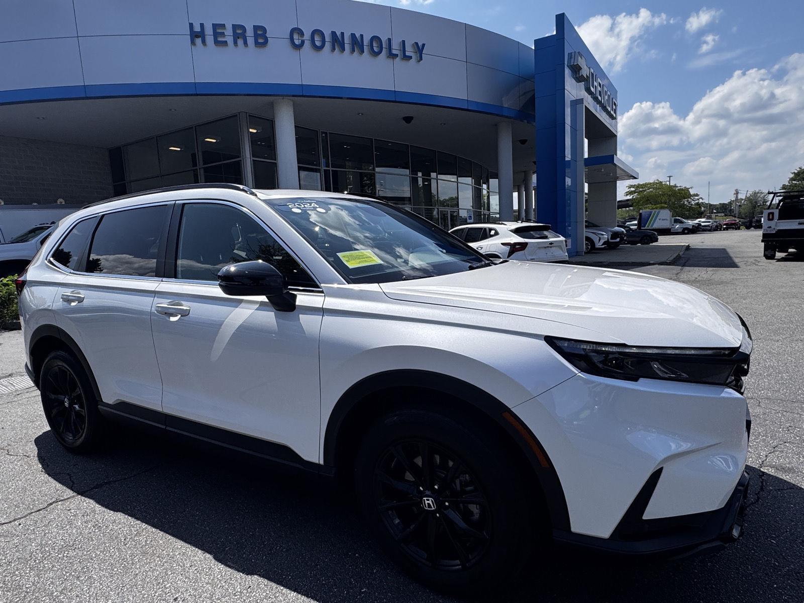 Platinum White Pearl 2024 Honda CR-V Hybrid SUV / Crossover All-Wheel Drive 1-Speed Dual Clutch