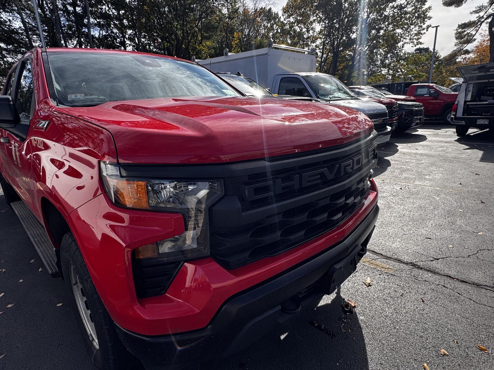 Red Hot 2022 Chevrolet Silverado 1500 Pickup Truck Four-Wheel Drive Automatic