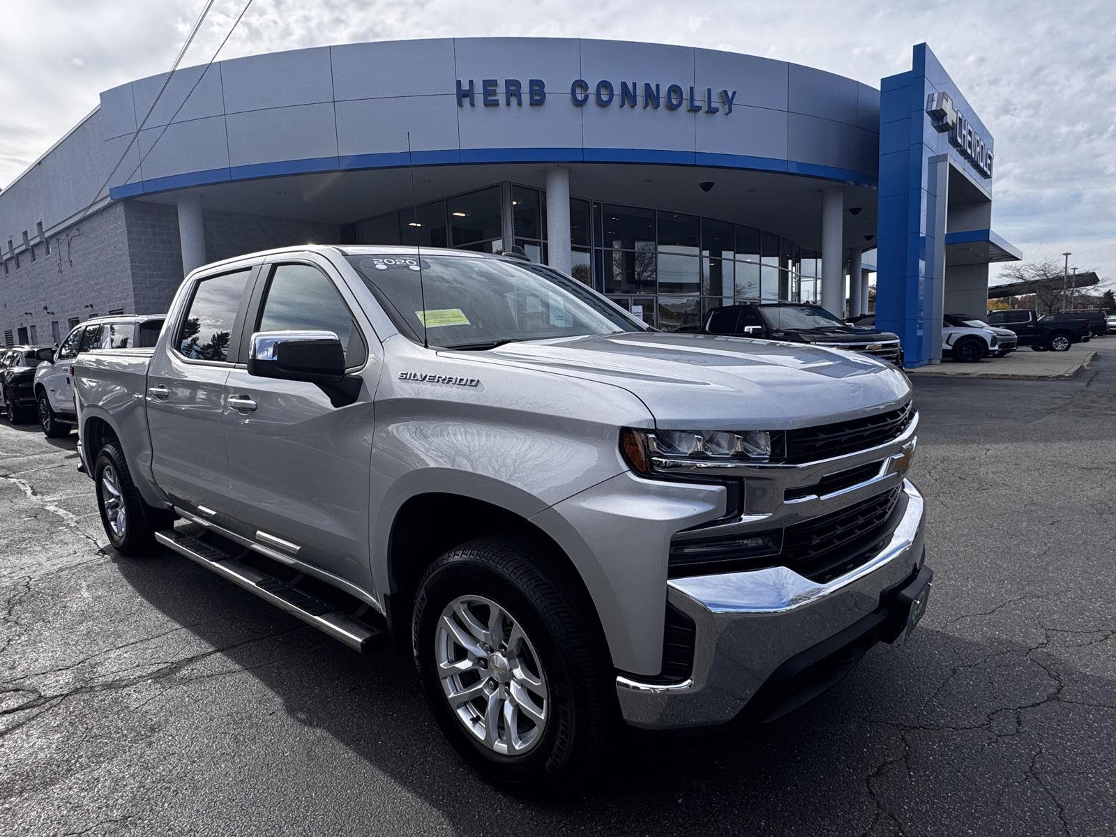 Silver Ice Metallic 2020 Chevrolet Silverado 1500 Pickup Truck Four-Wheel Drive 8-Speed Automatic